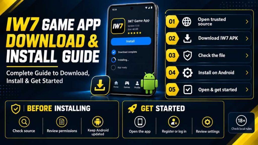 iW7 Game App download and installation guide for Android users