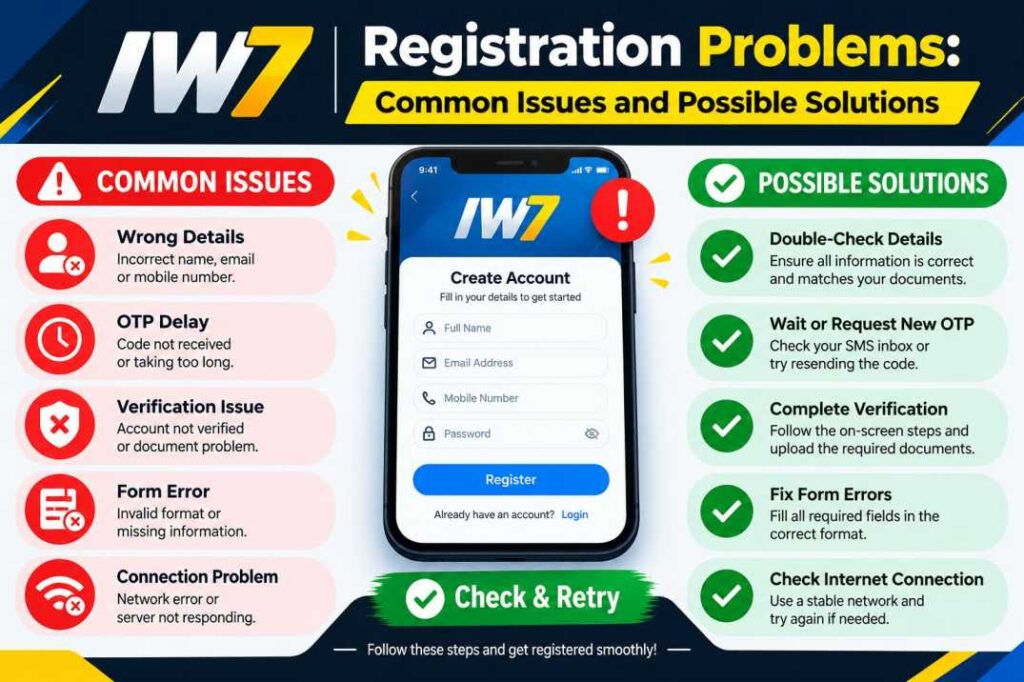 IW7 registration problems and solutions guide